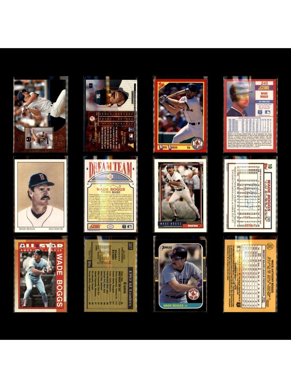 Wade Boggs Lot 50 Baseball Cards 1991 Score Dream Team Boston Red Sox Set MLB NM - Picture 4 of 13